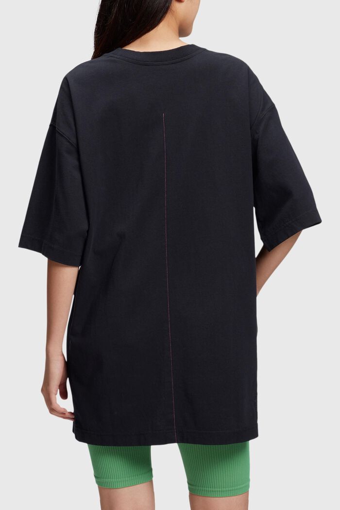 Robe t-shirt ornée d´un patch dauphin, BLACK, detail image number 1