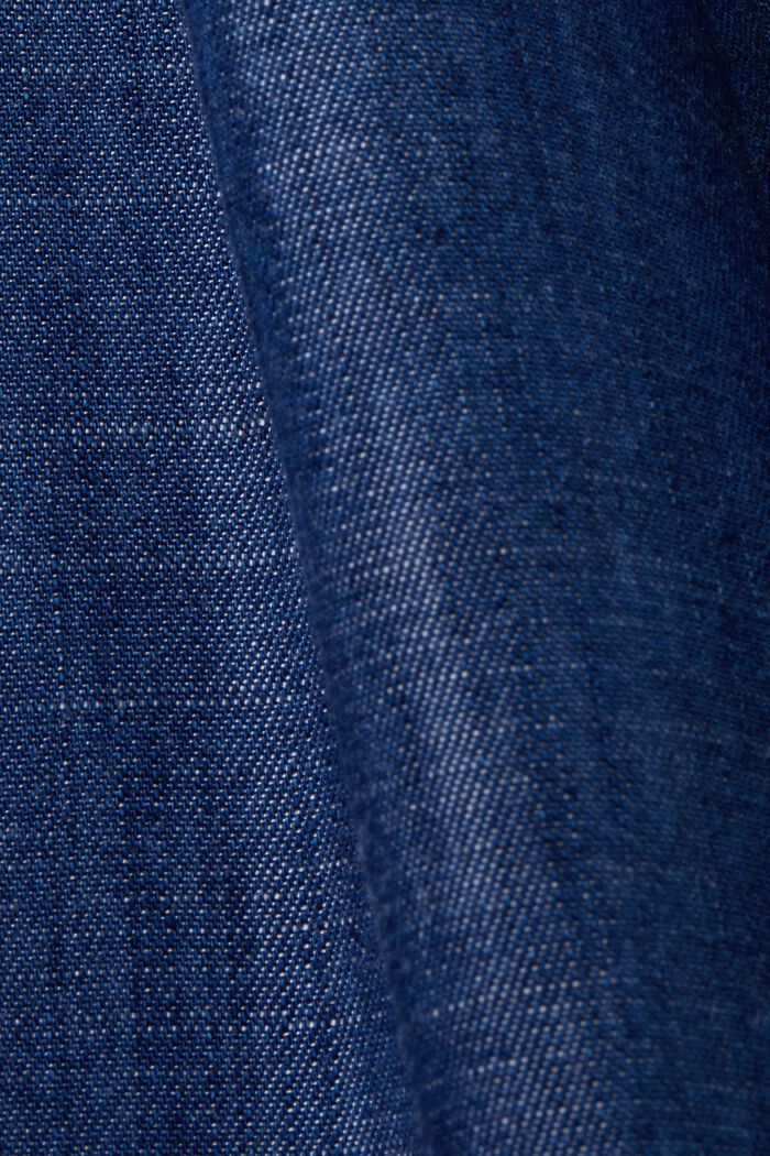 Pantalon à jambes larges et nœud à la taille, BLUE MEDIUM WASHED, detail image number 6