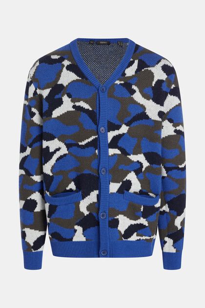 Cardigan camouflage, NAVY, overview