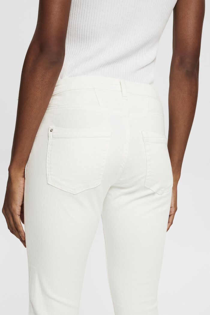 Pantalon en coton stretch, OFF WHITE, detail image number 2