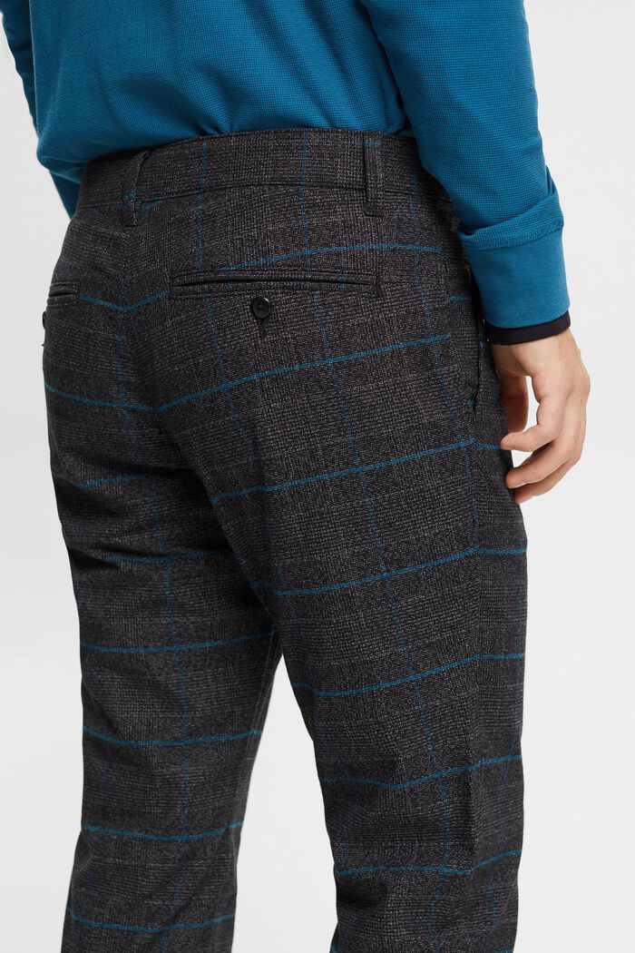 Pantalon slim à carreaux, ANTHRACITE, detail image number 2