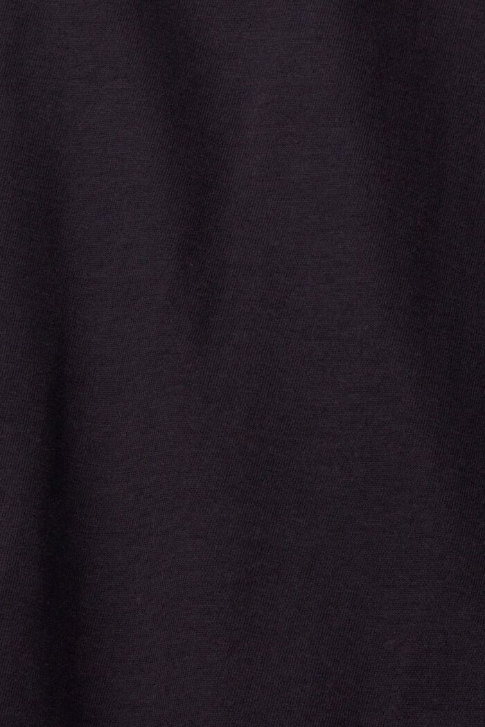 T-shirt long doté d’une fente d’aisance latérale, BLACK, detail image number 5