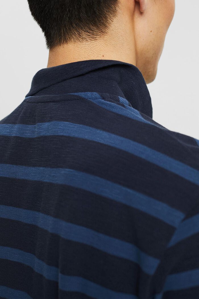 Polo à rayures, NAVY, detail image number 1