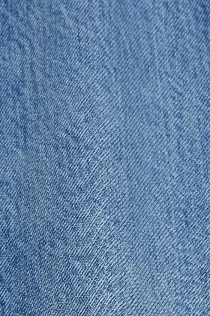 Jean droit à taille haute de style rétro, BLUE LIGHT WASHED, detail image number 5