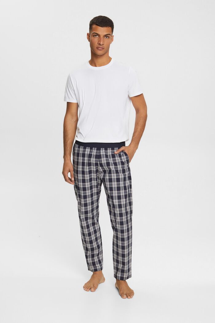Pantalon de pyjama à carreaux, NAVY, detail image number 0