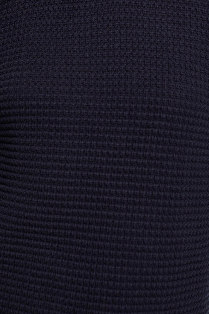 Pull-over tricoté texturé, NAVY, detail image number 1
