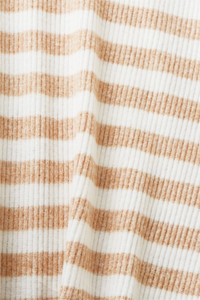 Pull-over rayé, CARAMEL, detail image number 5