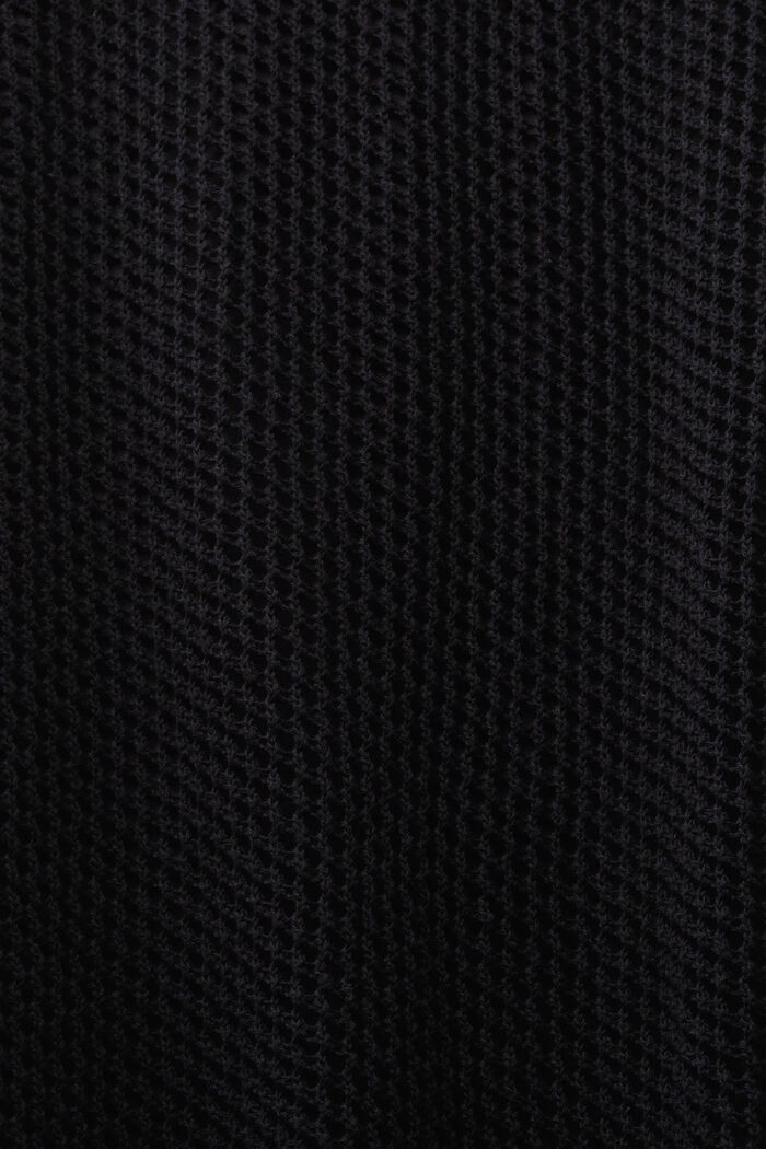 Jupe crayon longueur midi en mesh, BLACK, detail image number 4