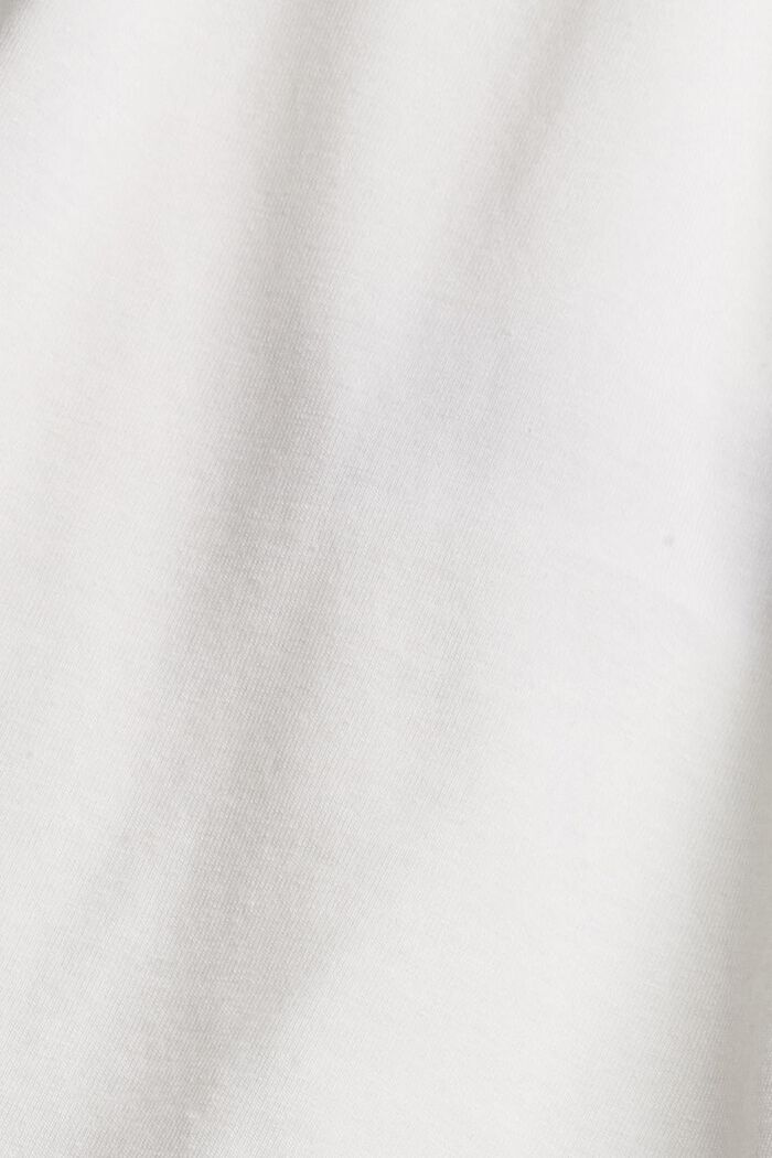 T-shirt à imprimé en coton bio mélangé, OFF WHITE, detail image number 4
