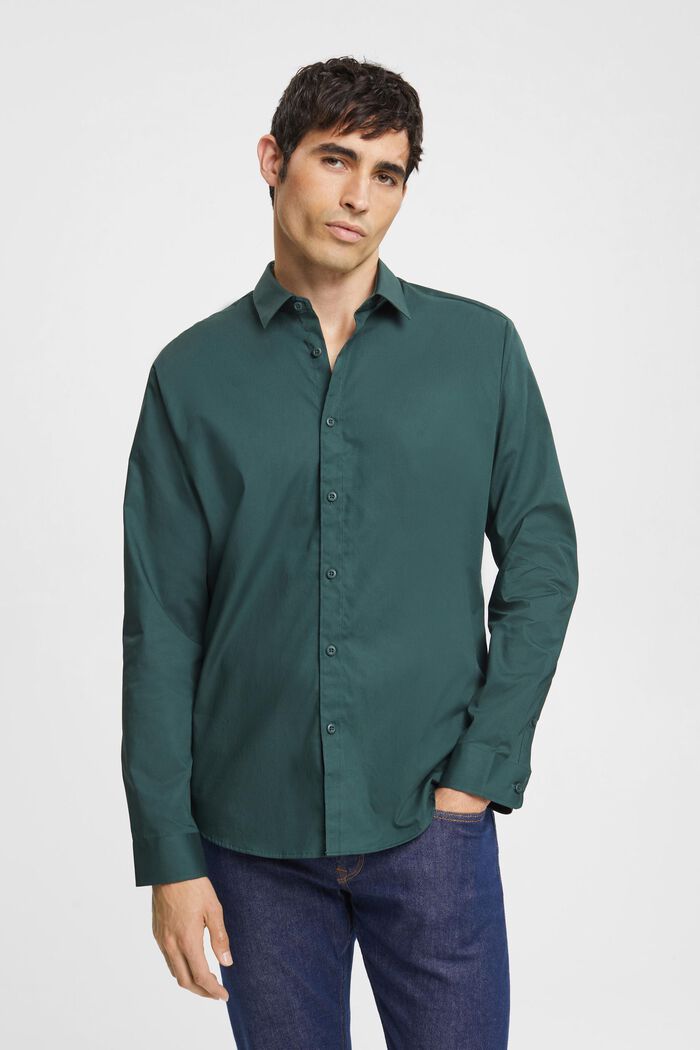 T-shirt en coton durable, DARK TEAL GREEN, detail image number 0