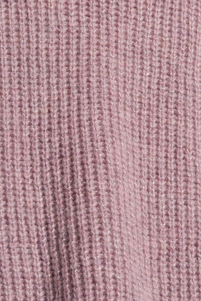 À teneur en laine/alpaga : le pull-over scintillant, MAUVE, detail image number 4