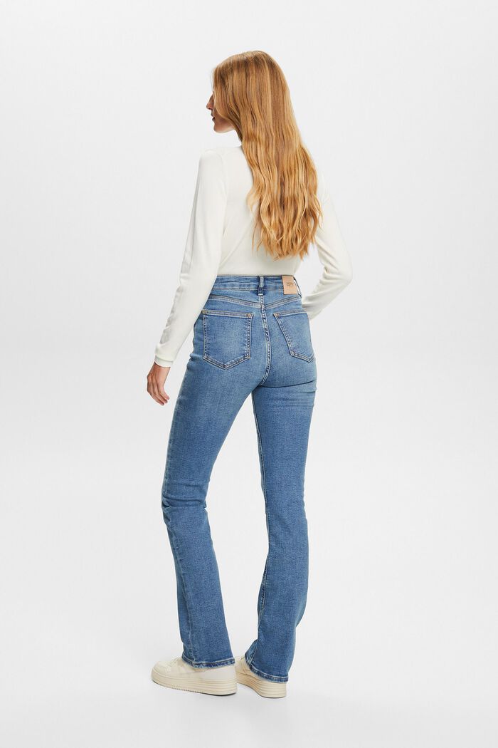 Jean stretch Bootcut à taille haute, BLUE MEDIUM WASHED, detail image number 3
