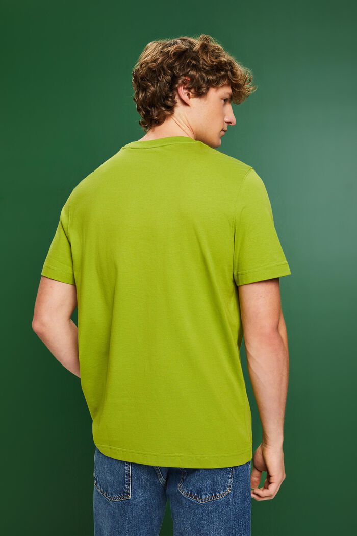 T-shirt en coton à logo imprimé, LEAF GREEN, detail image number 2