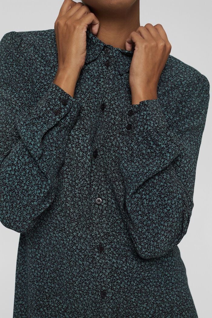 Robe-chemise en LENZING™ ECOVERO™, BLACK, detail image number 3