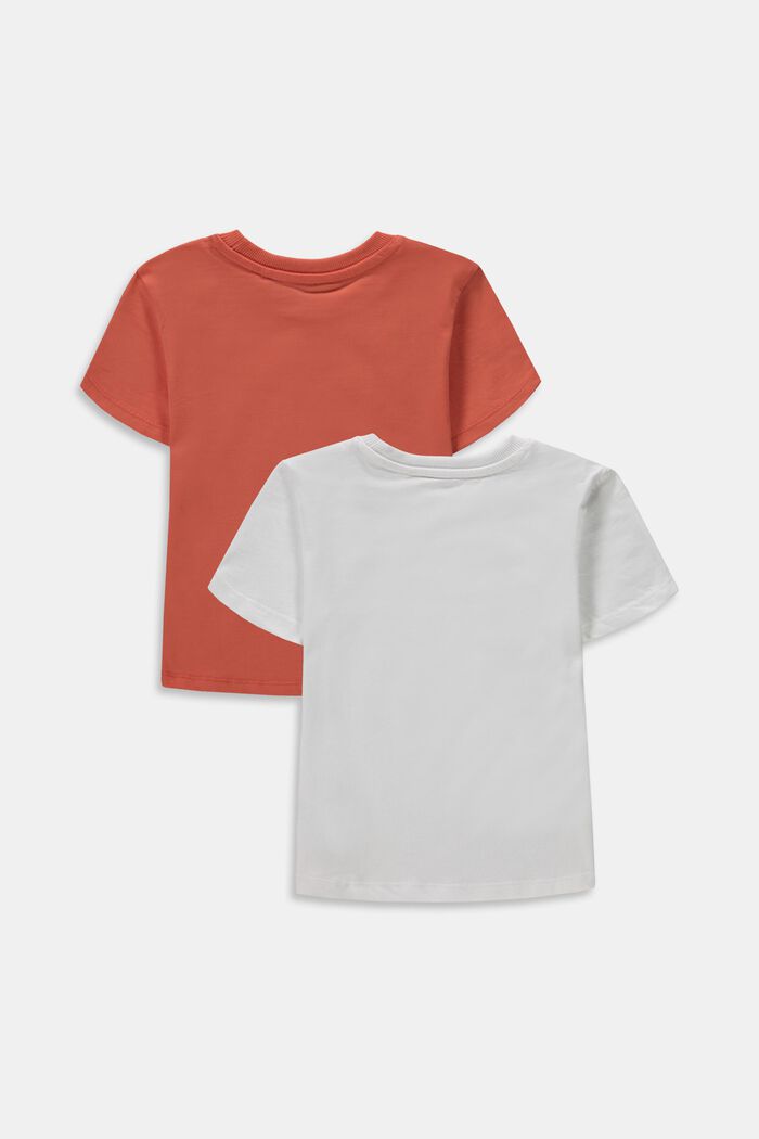 Lot de 2 t-shirts 100 % coton, SALMON, detail image number 1