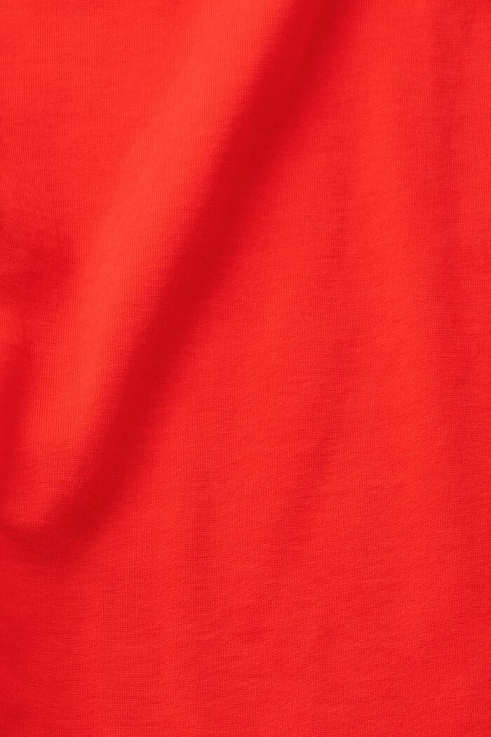 T-shirt en coton à logo en forme de cœur, RED, detail image number 5
