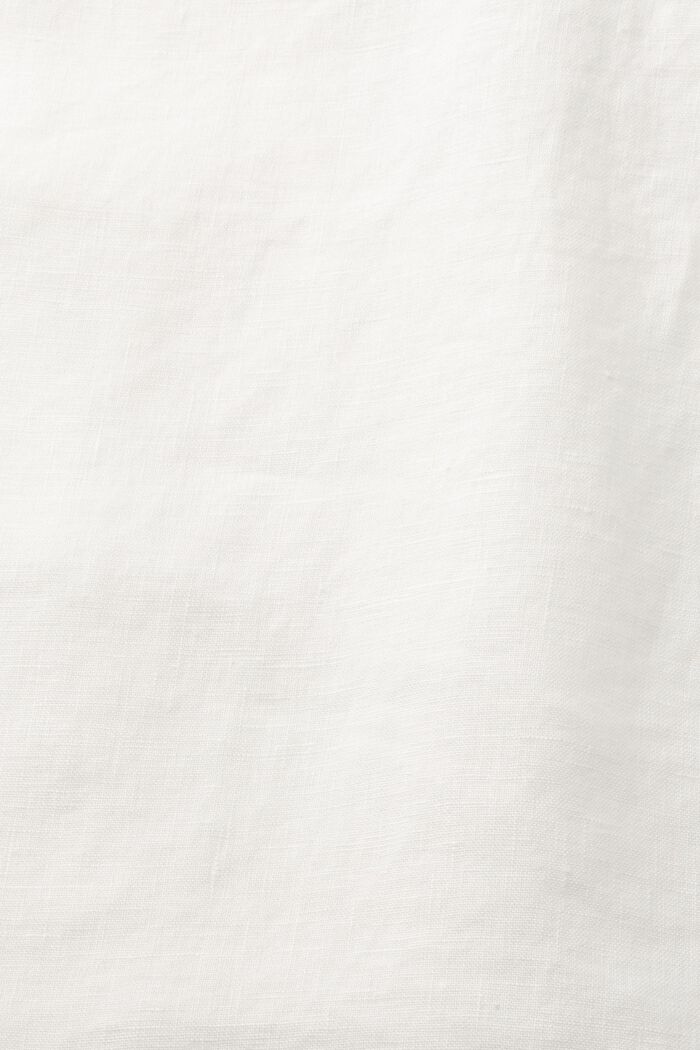 Blouse en lin tissé, OFF WHITE, detail image number 5