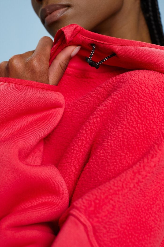 Sweat à capuche zippé isolant, RED, detail image number 2