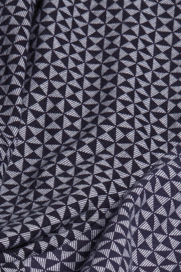 Short de pyjama à motif en 100 % coton biologique, NAVY, detail image number 4