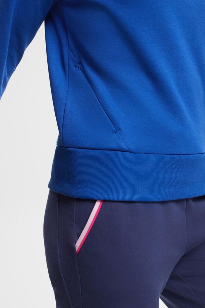 Sweat-shirt doté de poches zippées, BRIGHT BLUE, detail image number 2