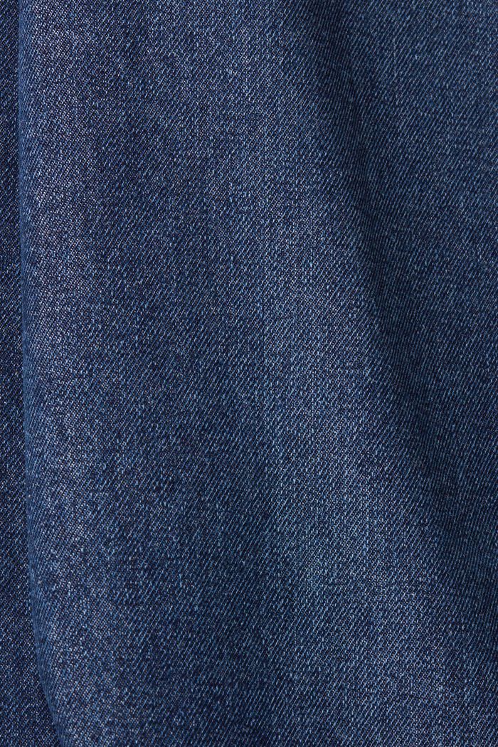Jean taille mi-haute à jambes larges, BLUE DARK WASHED, detail image number 5