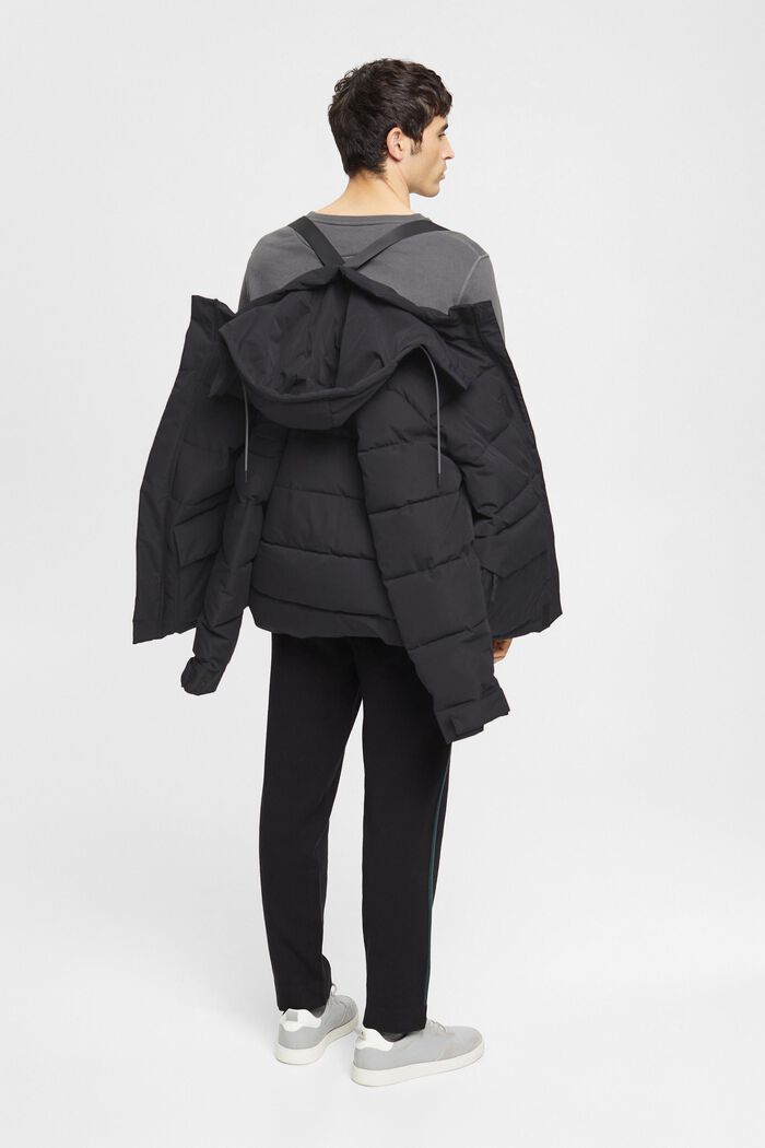 Veste matelassée à capuche amovible, BLACK, detail image number 5