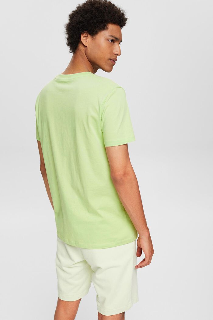 T-shirt en jersey à imprimé, 100 % coton, LIGHT GREEN, detail image number 3