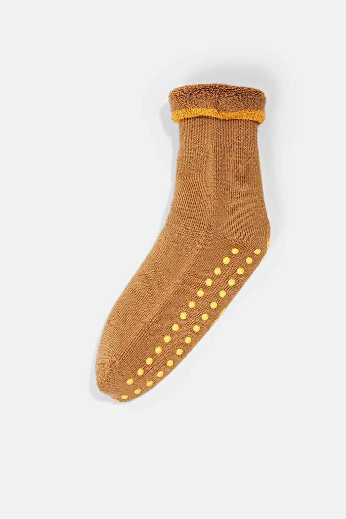 Douces chaussettes antidérapantes, laine mélangée, DUNE, detail image number 0
