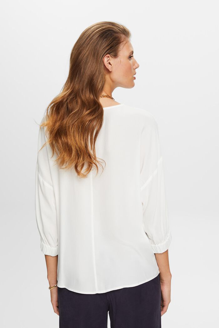 Chemisier de coupe Loose Fit, OFF WHITE, detail image number 3