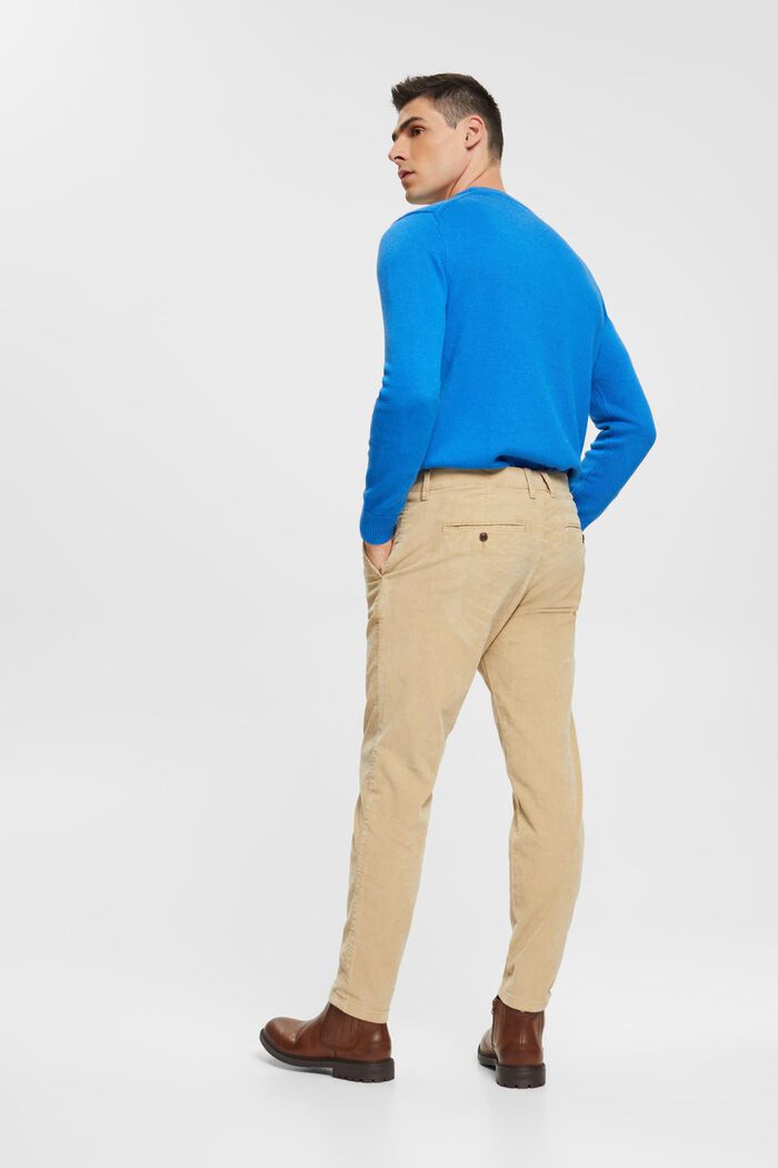 Pantalon en velours côtelé, BEIGE, detail image number 3