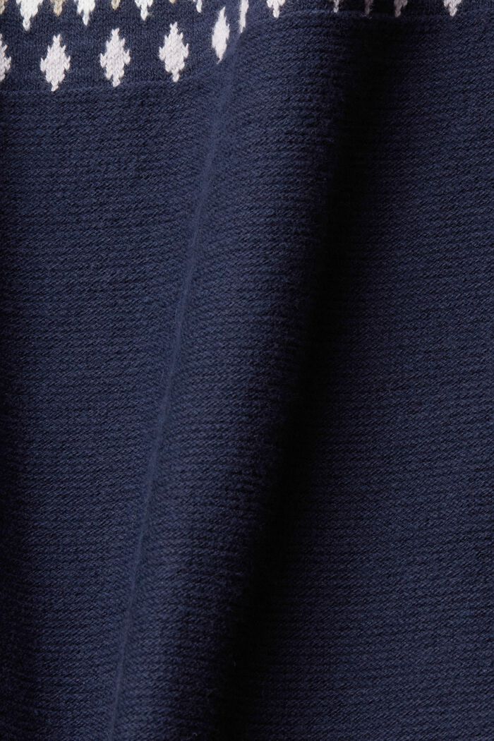 Pull-over jacquard, NAVY, detail image number 5