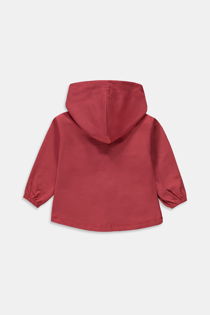 Sweatshirts cardigan, GARNET RED, detail image number 1