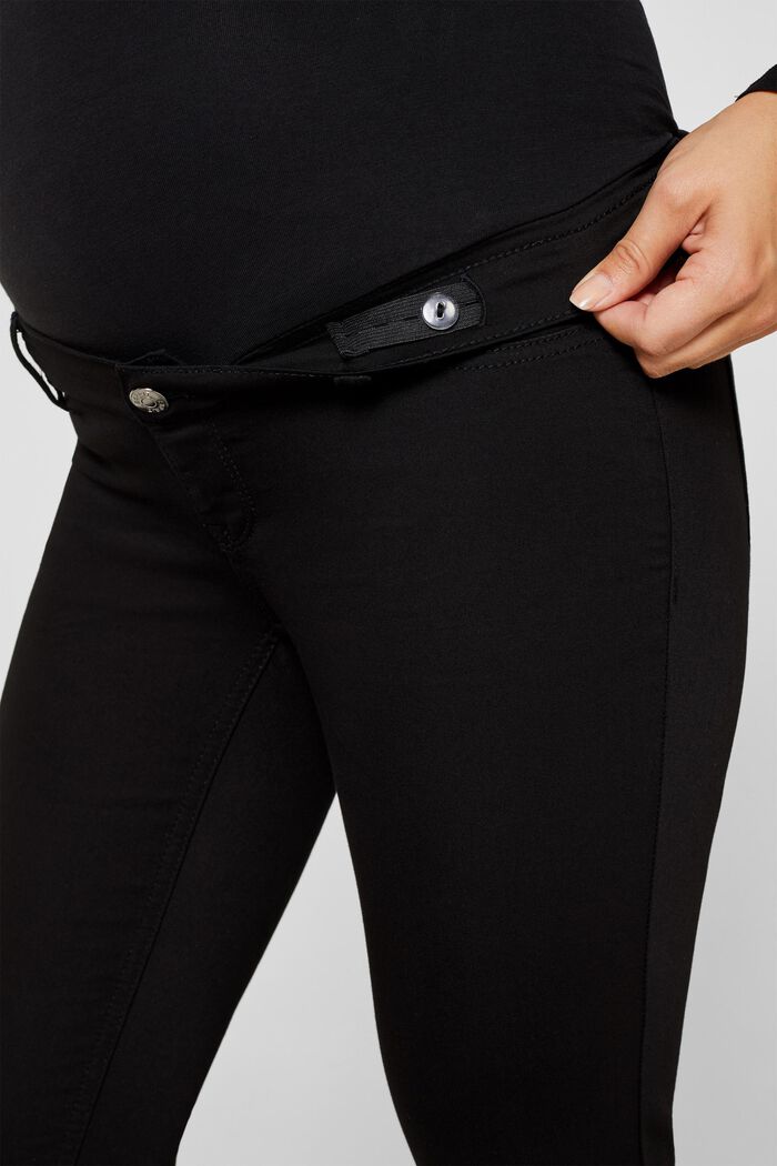 Pantalon stretch à ceinture de maintien, BLACK, detail image number 5