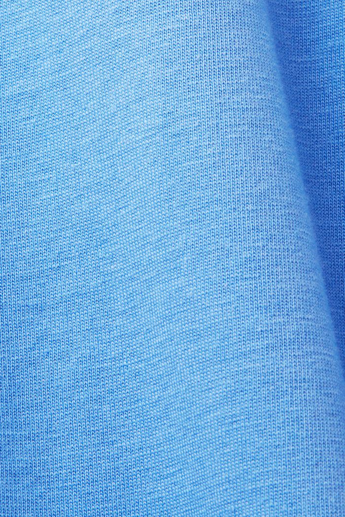 T-shirt à encolure ronde, 100 % coton, LIGHT BLUE, detail image number 5