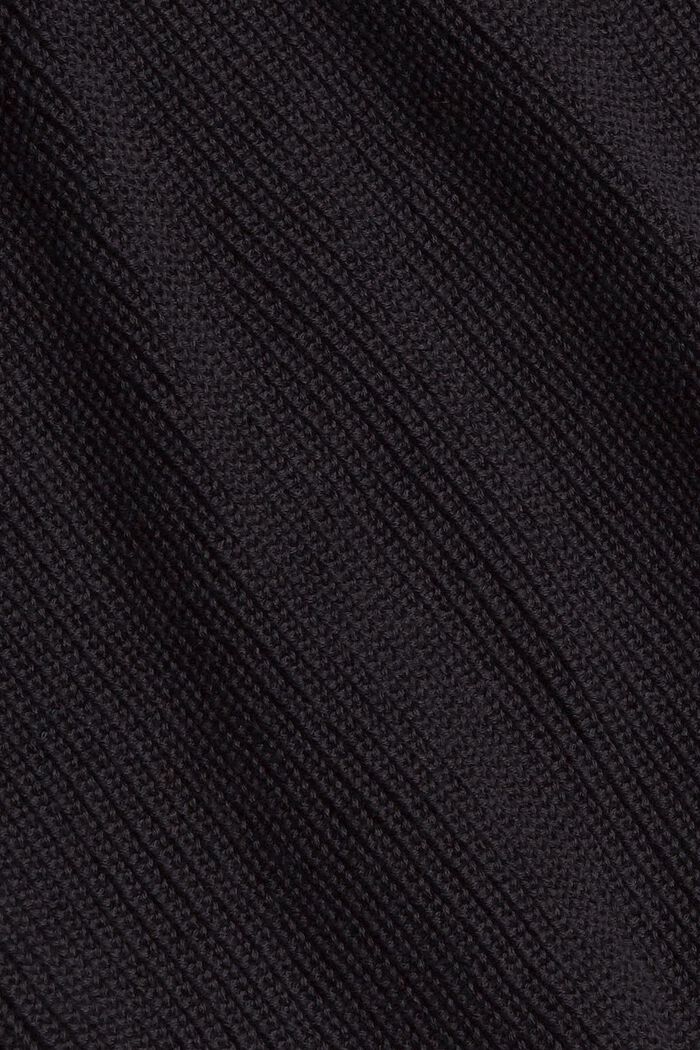 Cardigan 100 % coton, BLACK, detail image number 4
