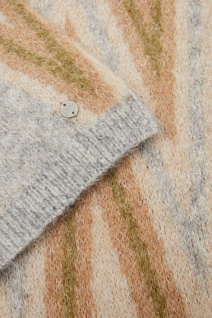 Écharpe en mélange de laine et mohair, LIGHT GREY, detail image number 1