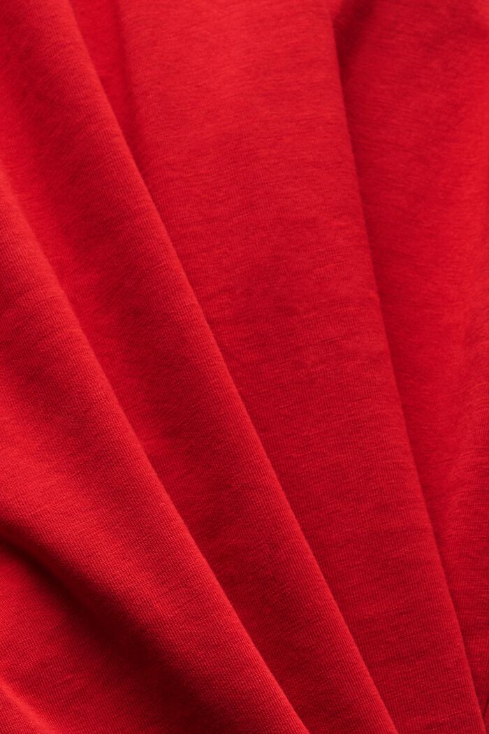 Débardeur en jersey de coton, DARK RED, detail image number 4