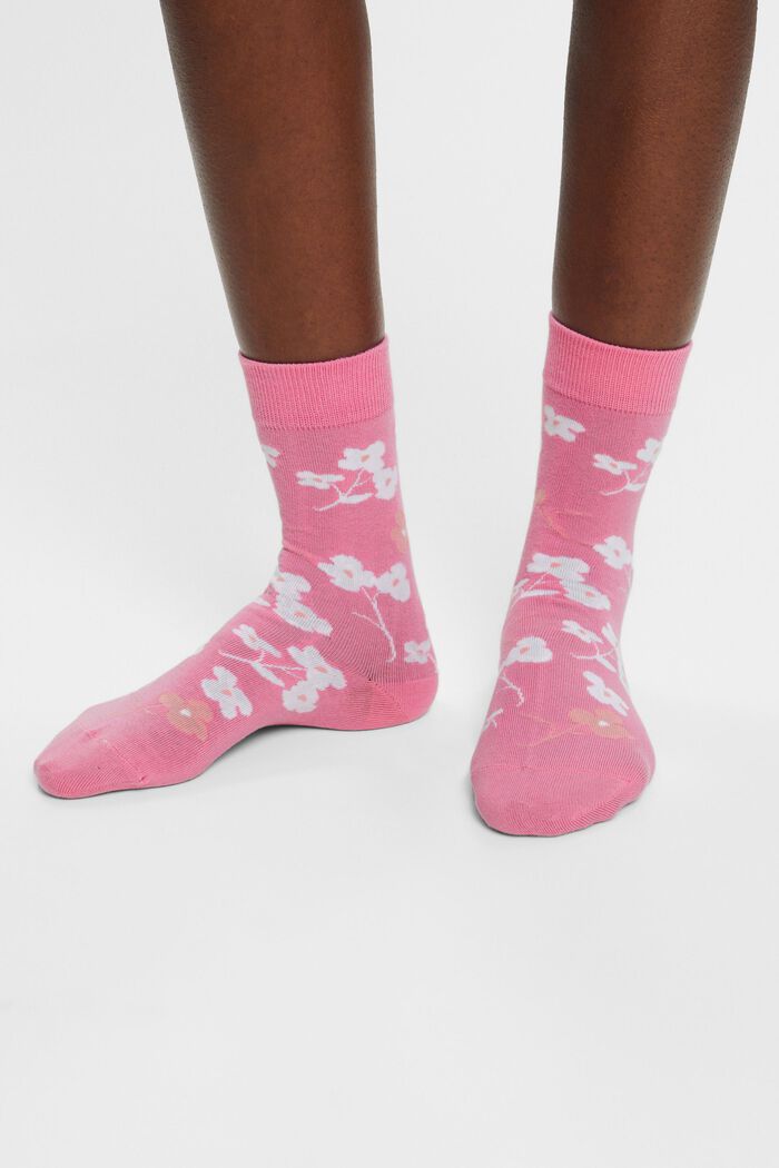 Lot de 2 paires de chaussettes épaisses à imprimé, ROSE/PINK, detail image number 2