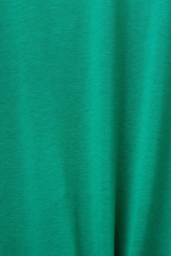 Robe t-shirt mi-longue en jersey, DARK GREEN, detail image number 5