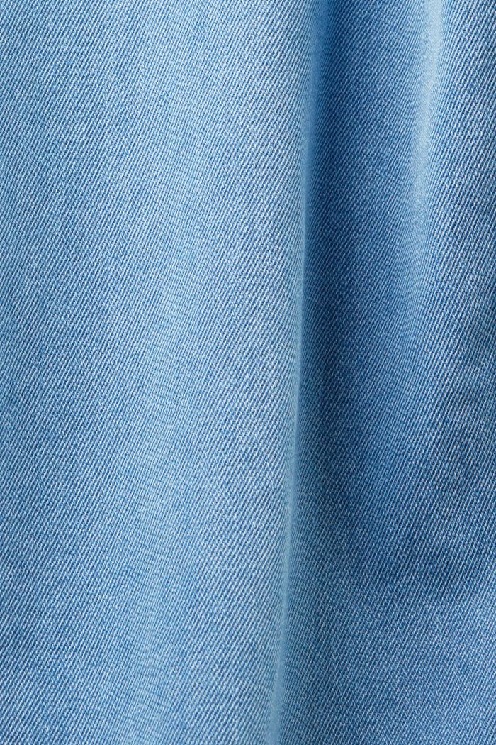 Chemise en jean à poche plaquée, BLUE LIGHT WASHED, detail image number 6