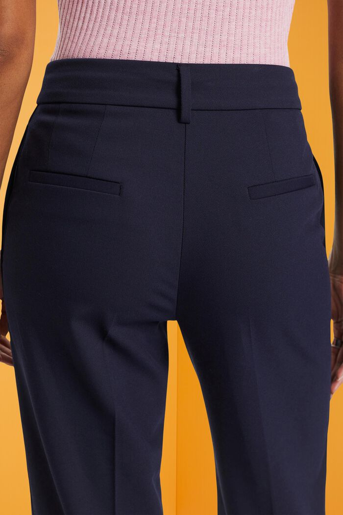 Pantalon en twill raccourci, NAVY, detail image number 4