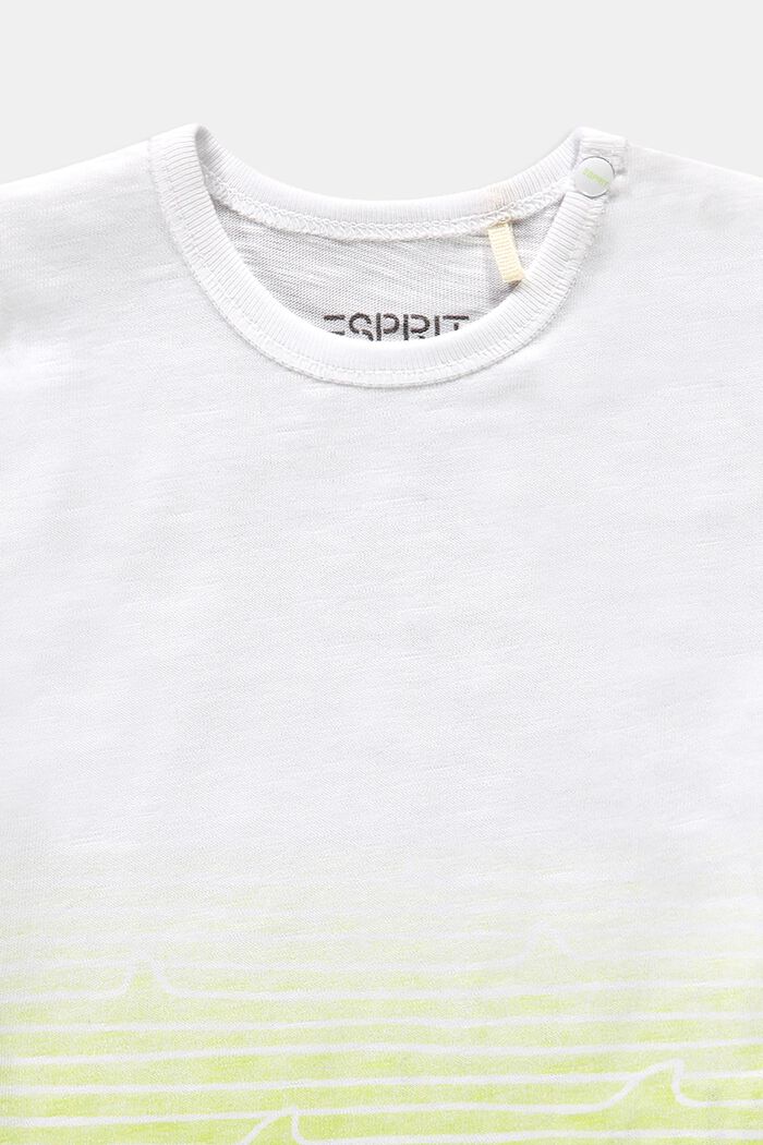 T-shirt à dégradé de couleurs, 100 % coton biologique, WHITE, detail image number 2