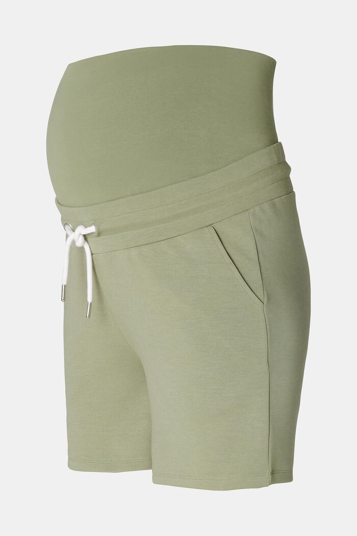 Pantalon court muni d’une ceinture de maintien, REAL OLIVE, detail image number 4
