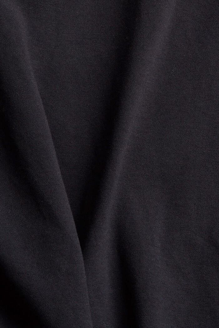 T-shirt oversize en coton, BLACK, detail image number 4