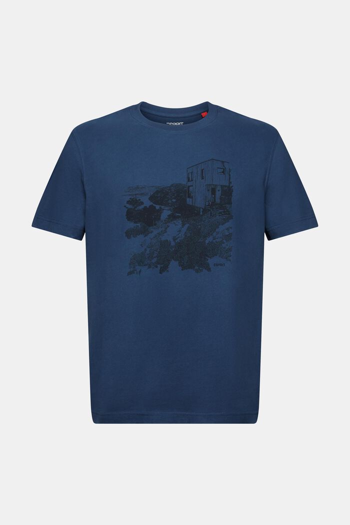 T-shirt à imprimé graphique, BLUE, detail image number 6