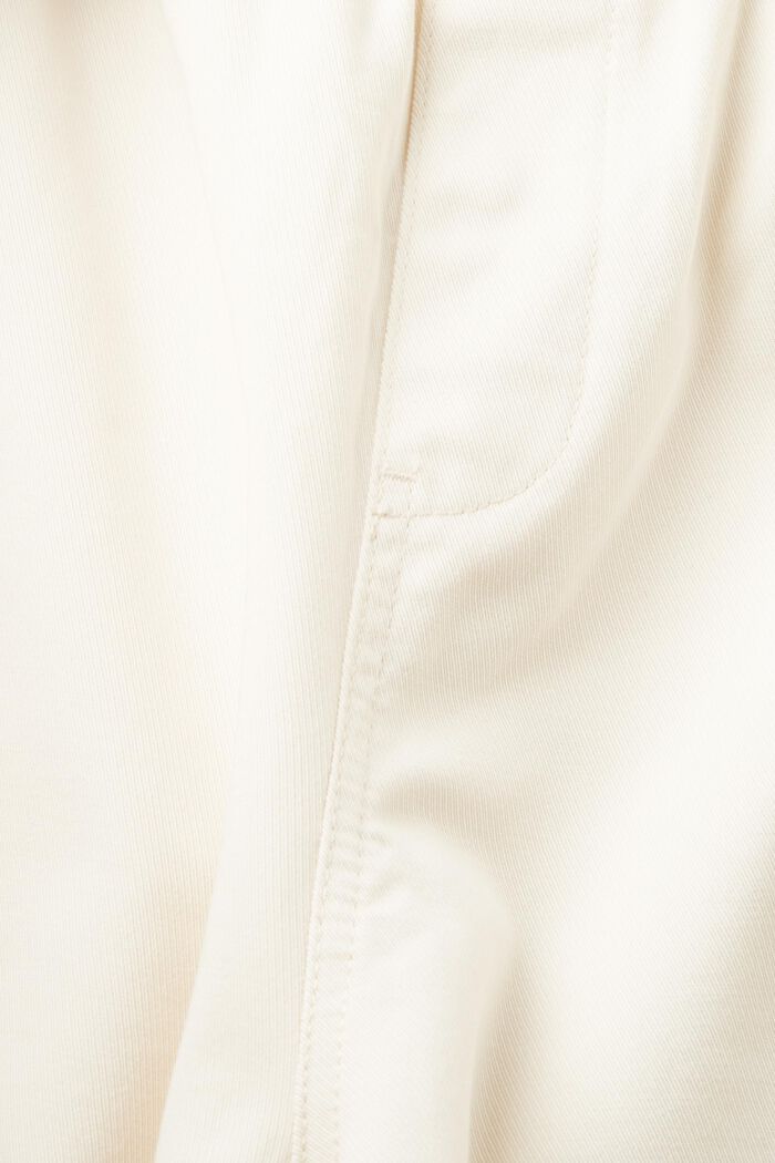 Short en coton pur à imprimé au dos, CREAM BEIGE, detail image number 5