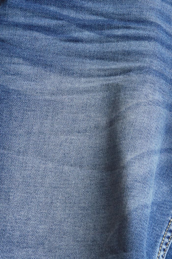 Short en jean court à cordon de serrage, BLUE LIGHT WASHED, detail image number 4