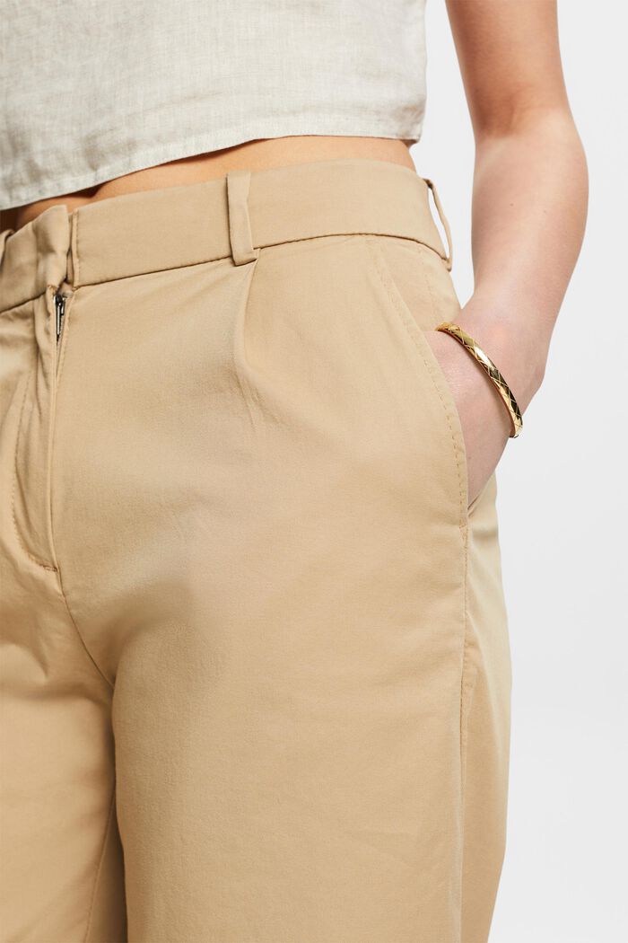 Chino à jambes larges, BEIGE, detail image number 4
