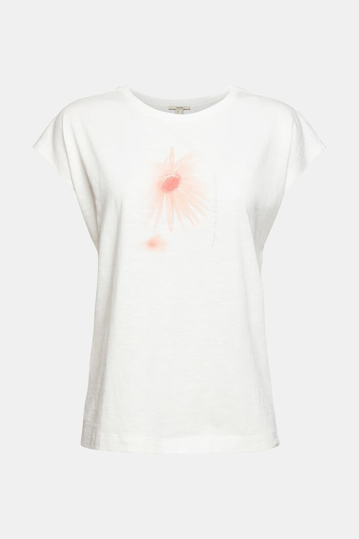 T-shirt à imprimé, coton biologique mélangé, OFF WHITE, detail image number 5