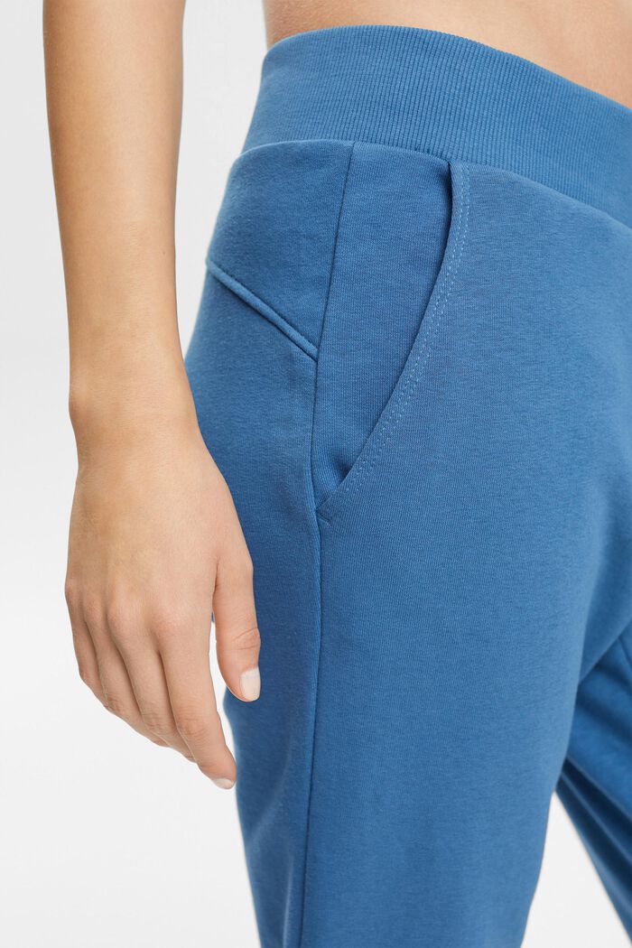 Pantalon de jogging, coton mélangé, GREY BLUE, detail image number 0